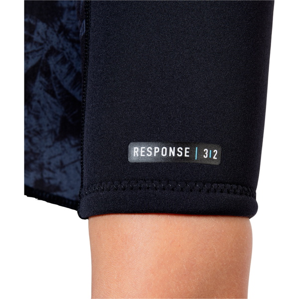 2026 Gul Da Donna Response Natur 3/2mm Back Zip Shorty Muta RE3318-BKSP - Black / Splaterpalm